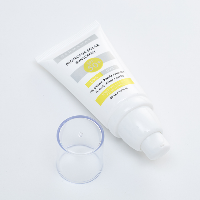 PE пластиковый безвоздушный насос косметический тюбик для солнцезащитного крема 