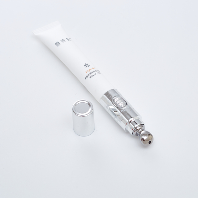 Вибрирующая электрическая массажная головка, упаковка крема для глаз, мягкая трубка