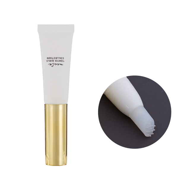 Пустой пластиковый мягкий тюбик для крема для глаз с силиконовым аппликатором