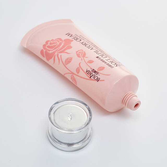 Пустой полиэтиленовый тюбик для мытья лица с акриловой крышкой