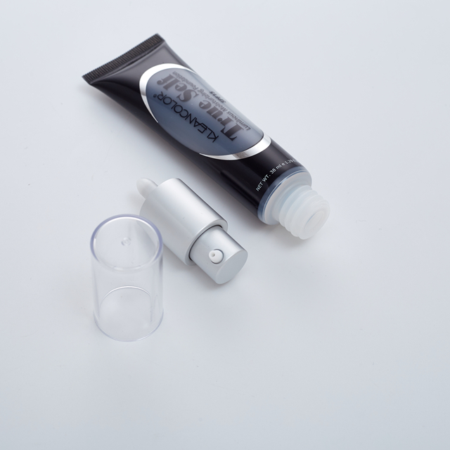 Безвоздушный косметический тюбик с солнцезащитным кремом, пластиковая мягкая тюбик с насосом