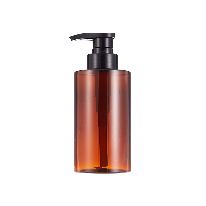 Косметическая круглая бутылка ПЭТ с насосом для лосьона (2)